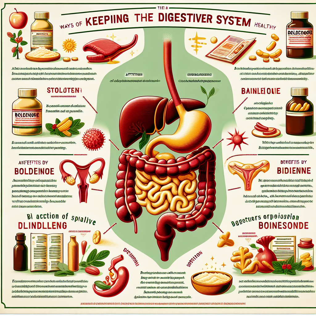 Cómo mantener el sistema digestivo sano con Boldenona