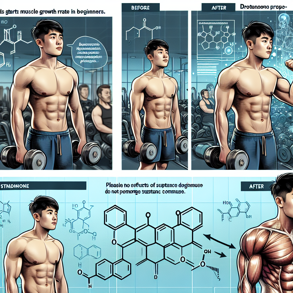 Propionato de drostanolona y ritmo de crecimiento muscular en principiantes