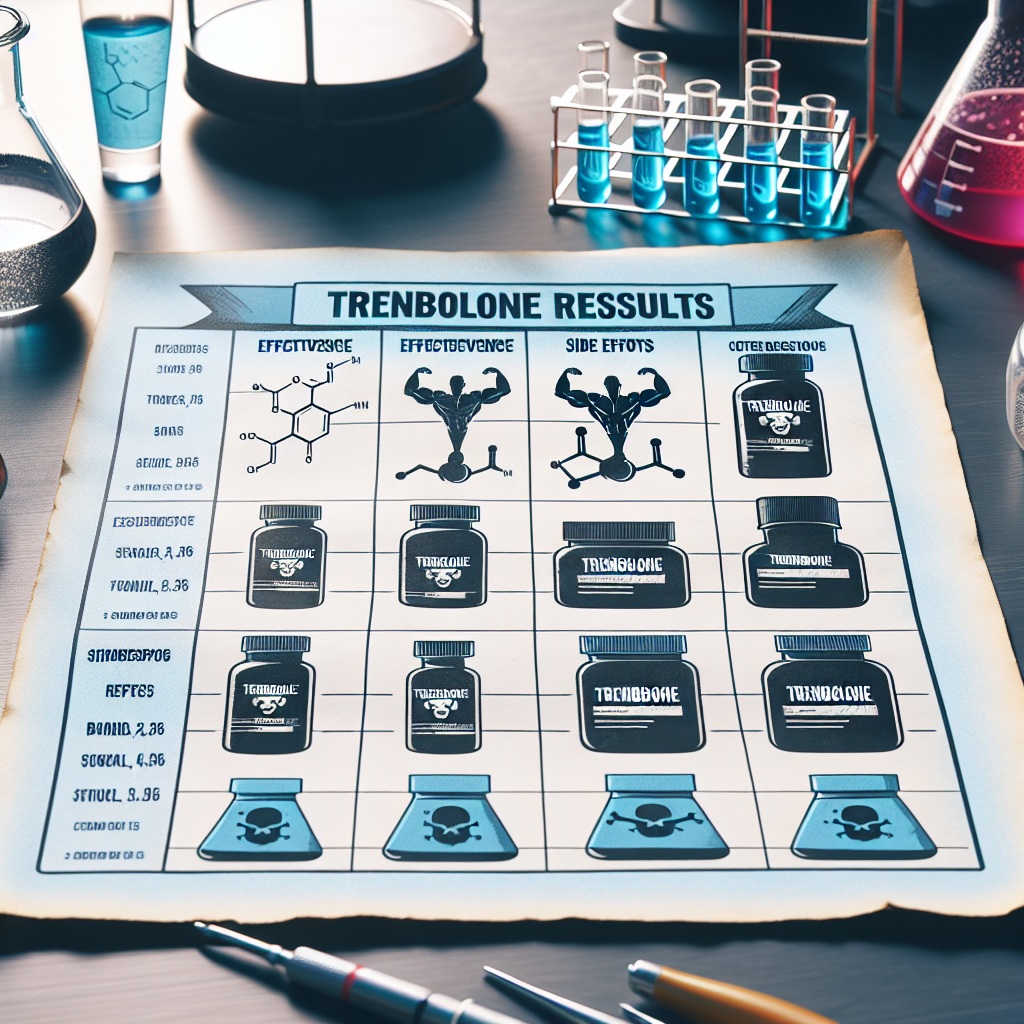 Diferencias de resultados entre marcas de Trenbolone