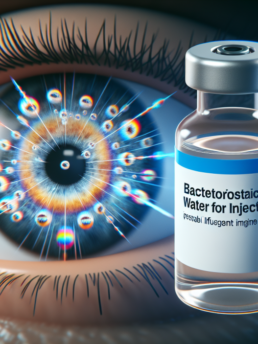 ¿Agua bacteriostática para inyección puede influir en la visión?