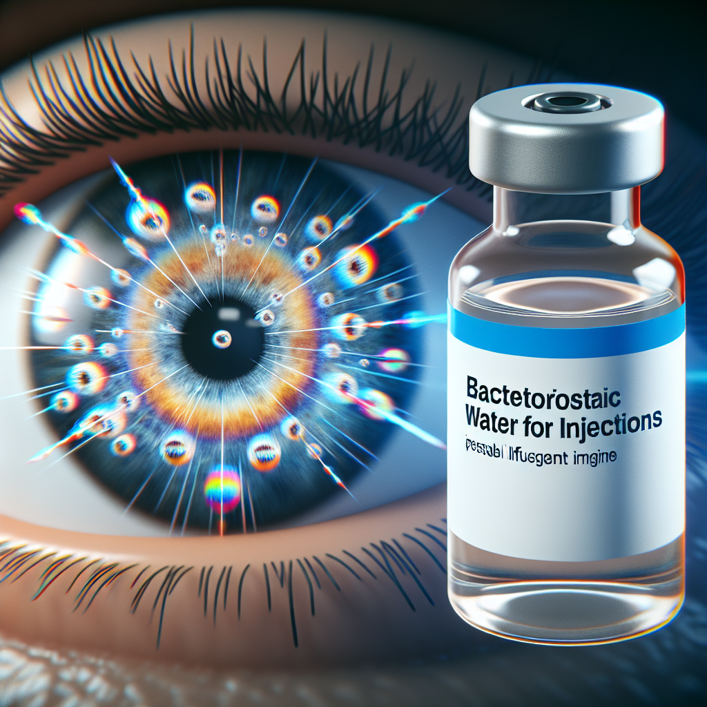 ¿Agua bacteriostática para inyección puede influir en la visión?