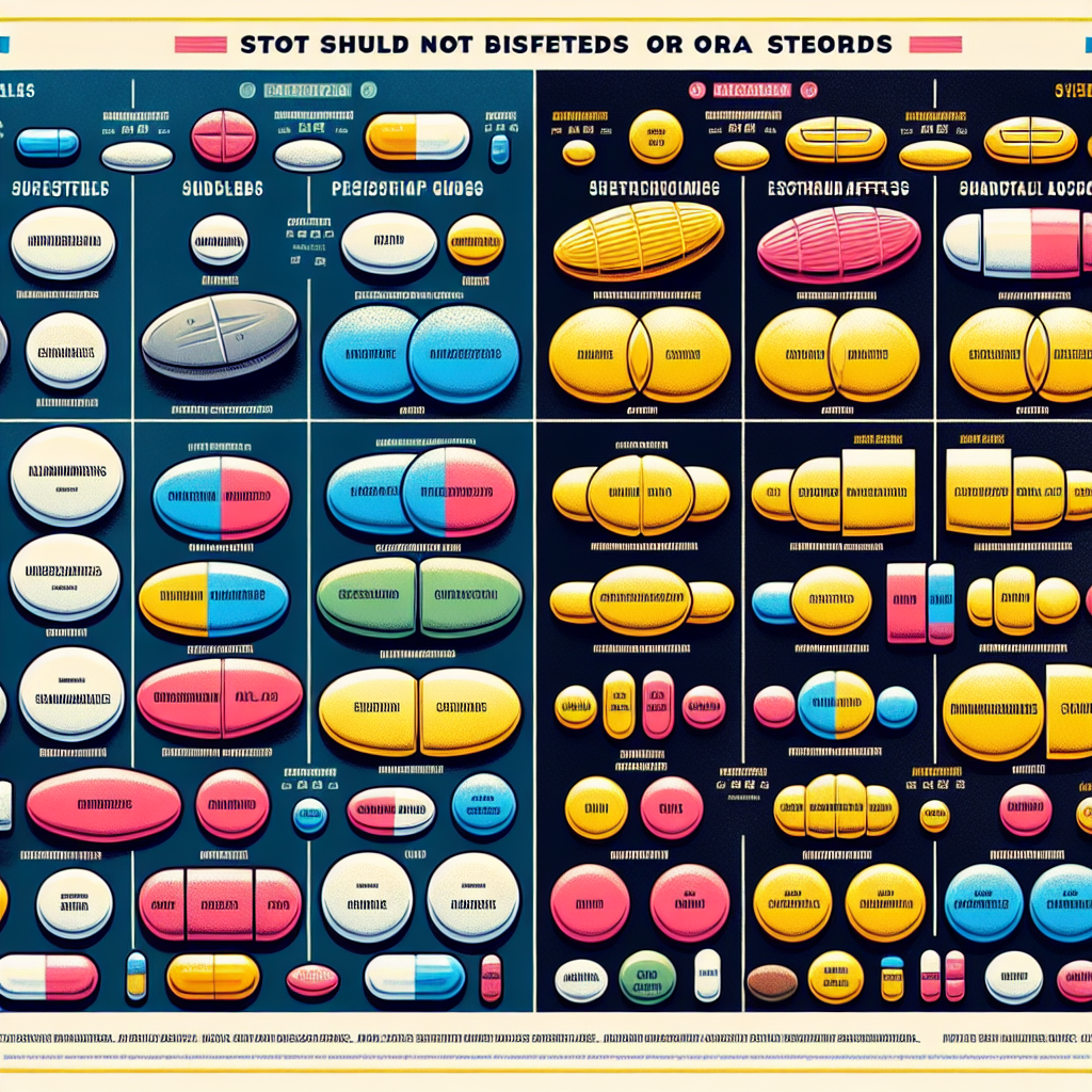 otros esteroides orales: comparativa directa
