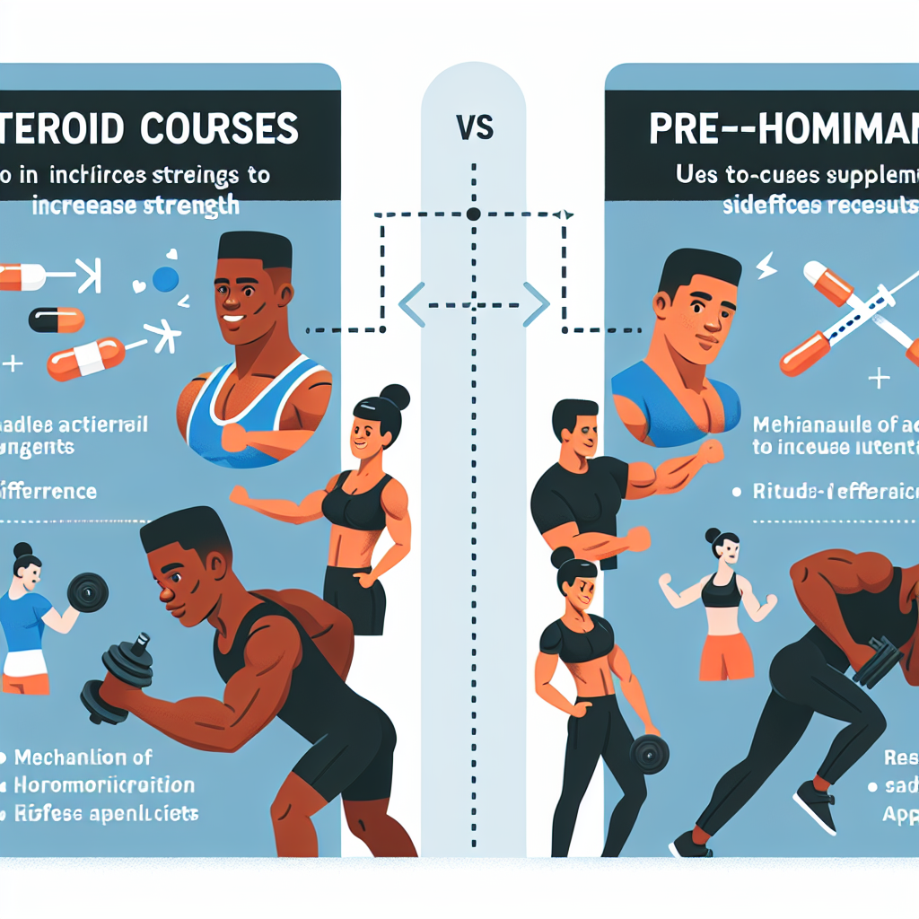 Cursos de esteroides para aumentar la fuerza y suplementos pre-hormonales: diferencias